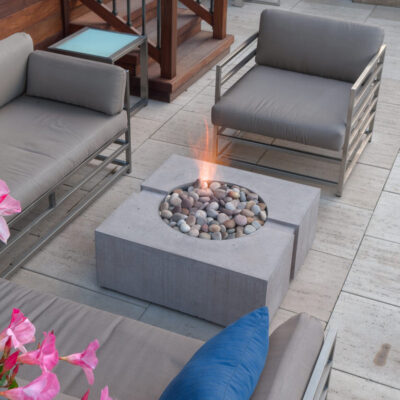 bravo outdoor fireplace table
