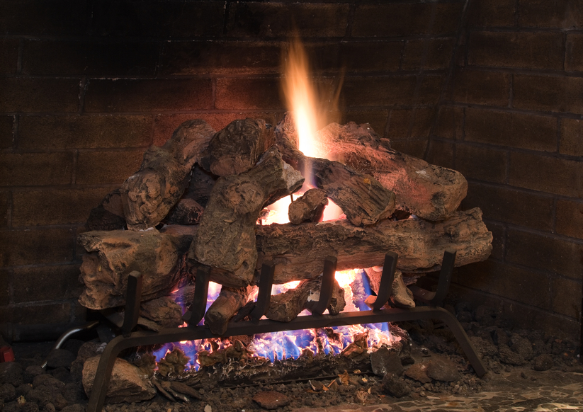 Natural gas fireplace maintenance