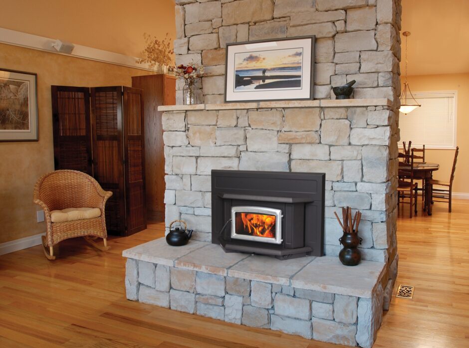 Indoor Wood Burning Firplace