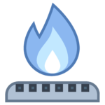 Gas burning icon