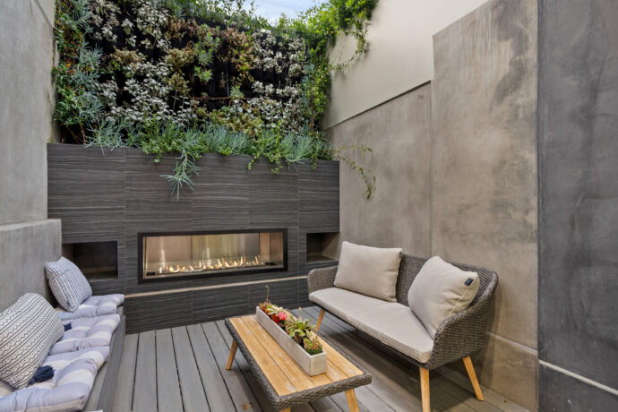 custom outdoor fireplace